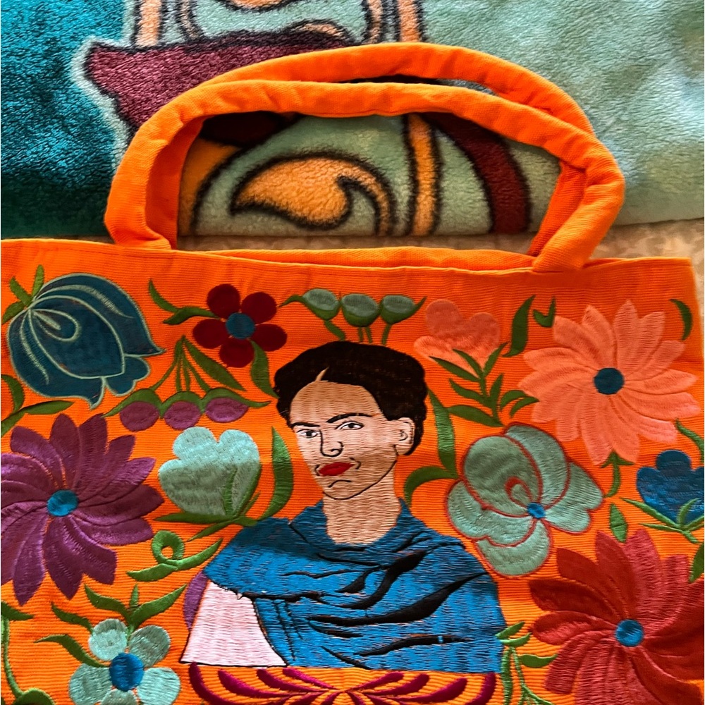 Frida Khalo Embroidery Satchel